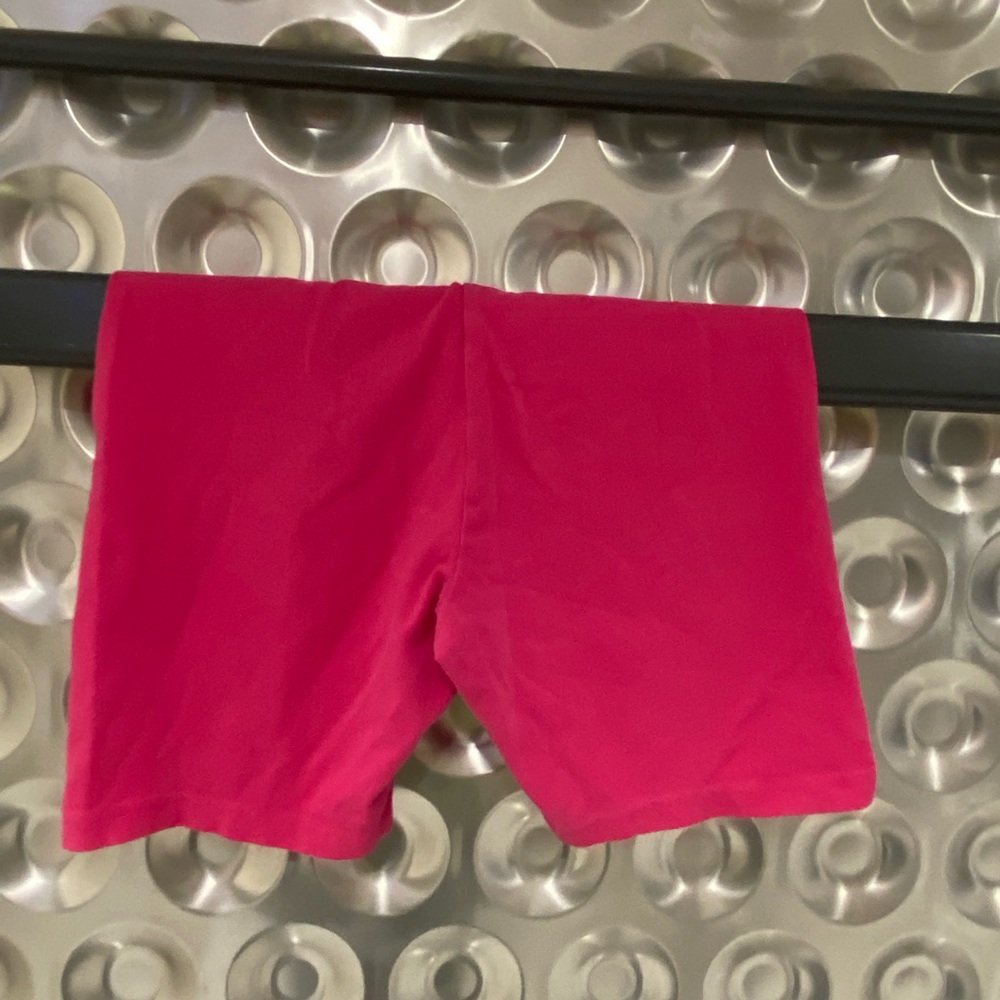 Pink biker shorts